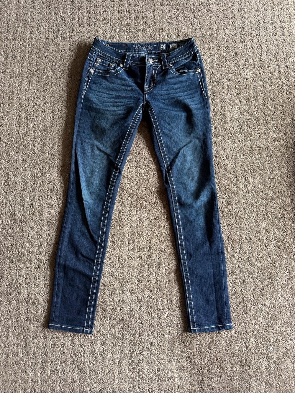 Vintage Y2K Miss Me Low Rise Skinny Jeans